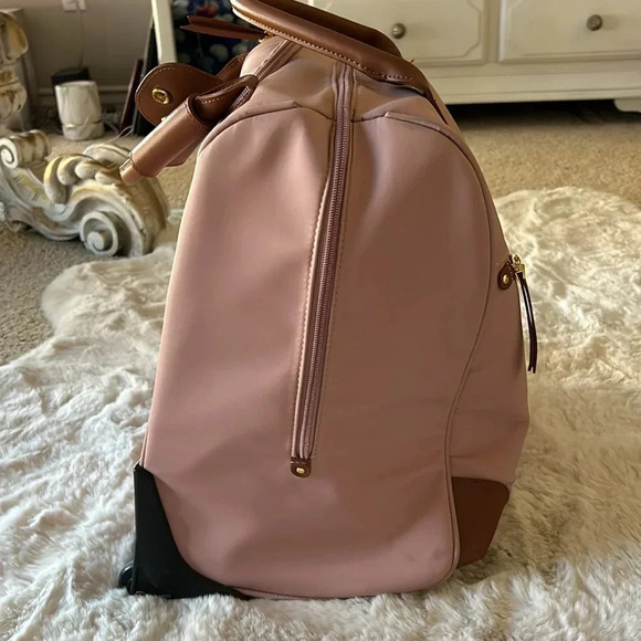 Joy Mangano Pink and Brown Travel Bag - Picture 5 of 15